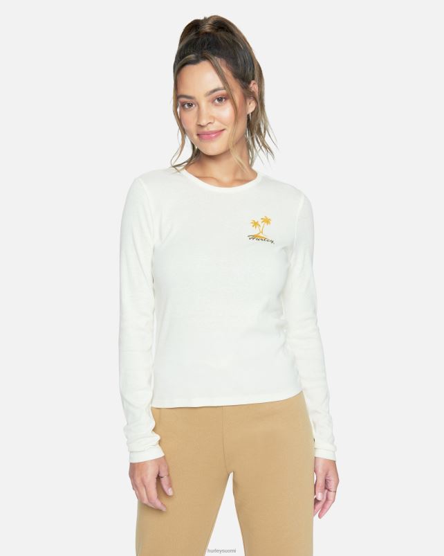 Hurley naiset sna pitkähihainen rib-paita vaahtokarkkeja vaatetus A06JJB560