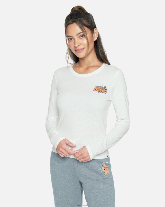 Hurley naiset violetti täydellinen crew pitkähihainen t-paita vaahtokarkkeja vaatetus A06JJB558