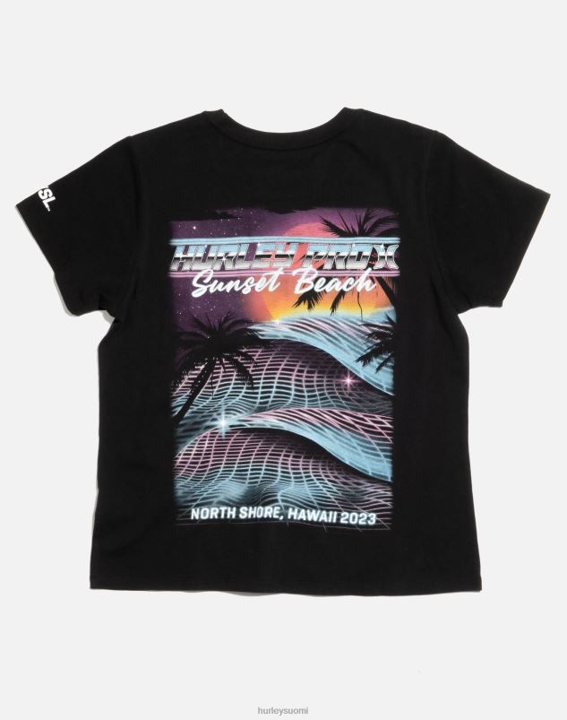 Hurley naiset wsl pro lyhythihainen naisten t-paita musta vaatetus A06JJB565