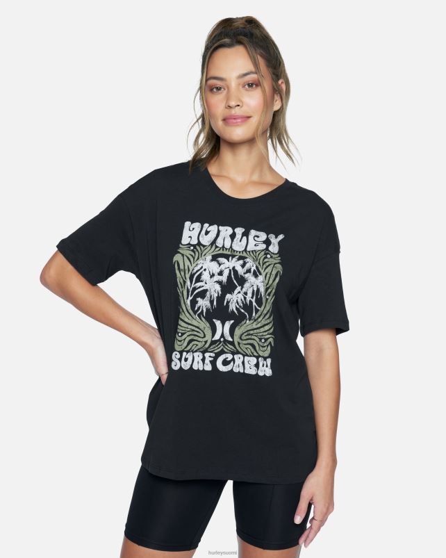 Hurley naiset zak oversize t-paita kaviaari vaatetus A06JJB574