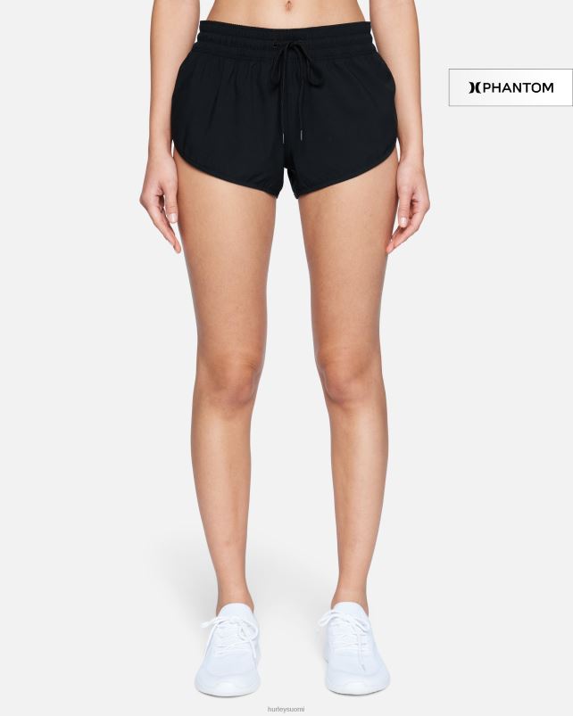 Hurley naiset Phantom solid 2,5\" boardshortsit musta vaatetus A06JJB519