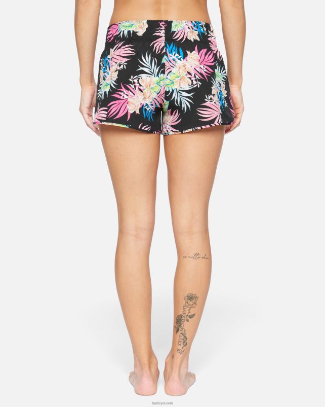 Hurley naiset hana aquas 2,5\" boardshort musta vaatetus A06JJB481