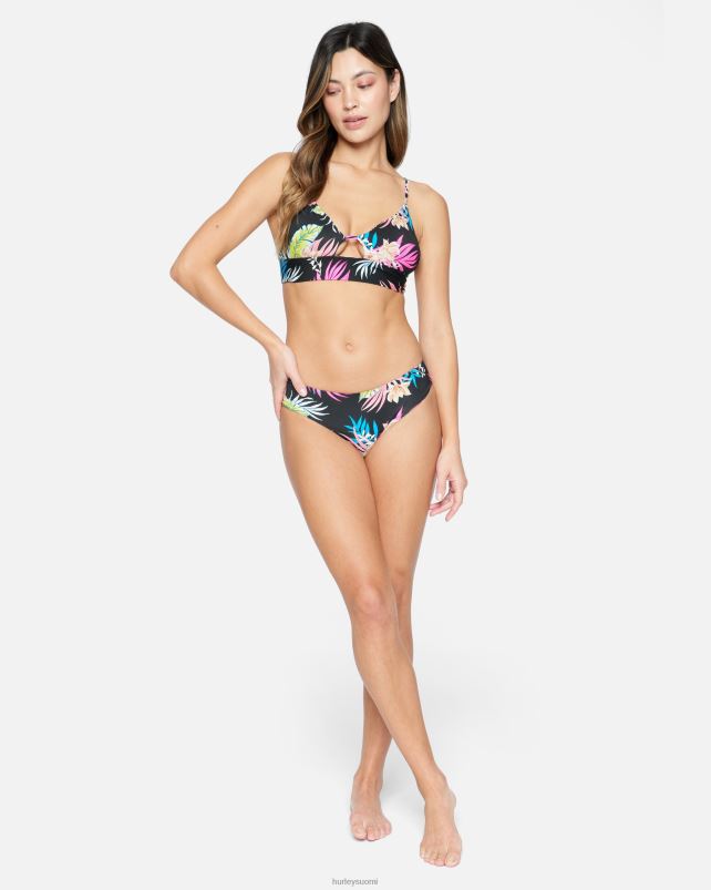 Hurley naiset hana kääntyvä röyhkeä hipsteri musta/tiki multi vaatetus A06JJB461