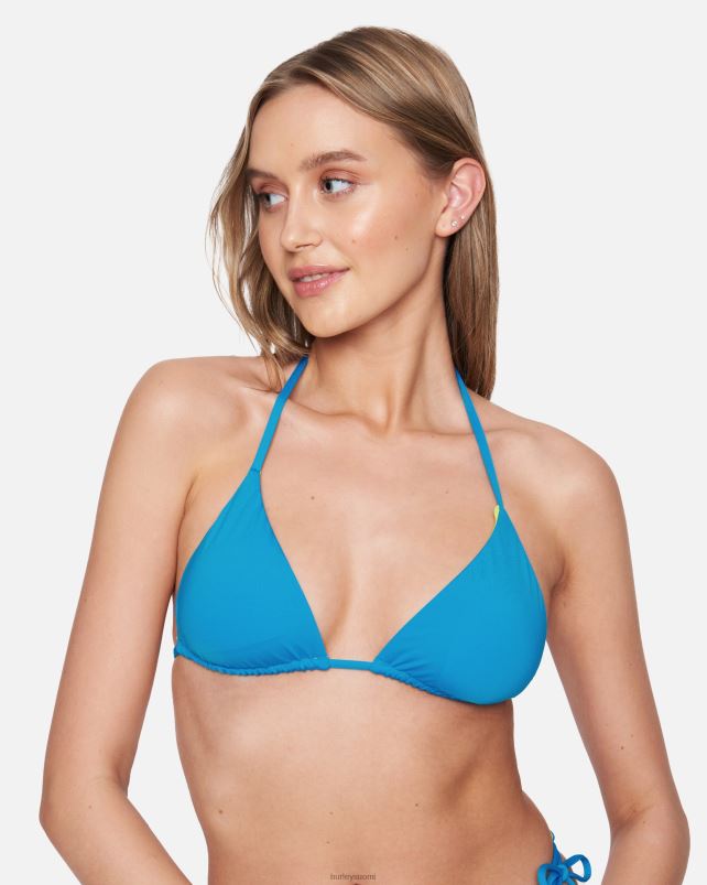 Hurley naiset kiinteä käännettävä perus tri-top blue beat/neon lime vaatetus A06JJB467