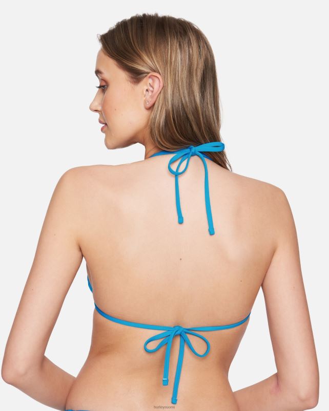 Hurley naiset kiinteä käännettävä perus tri-top blue beat/neon lime vaatetus A06JJB467