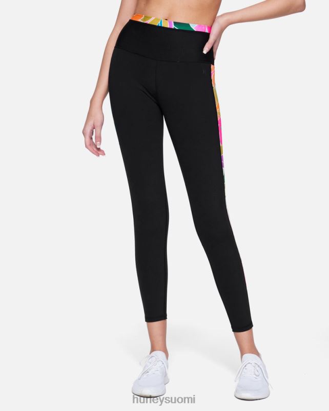 Hurley naiset max isla surf leggingsit musta vaatetus A06JJB495