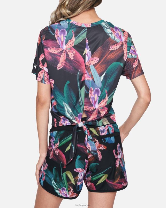 Hurley naiset naisten hybridisolmuinen surffitoppi musta/orkidea vaatetus A06JJB548