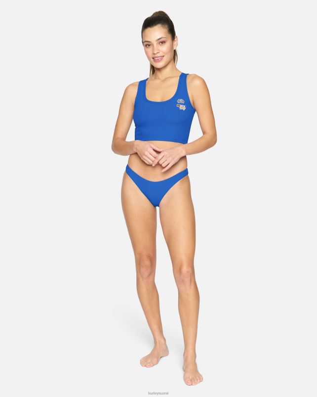 Hurley naiset nascar rib röyhkeä ranskalainen pohja nascar sininen vaatetus A06JJB523